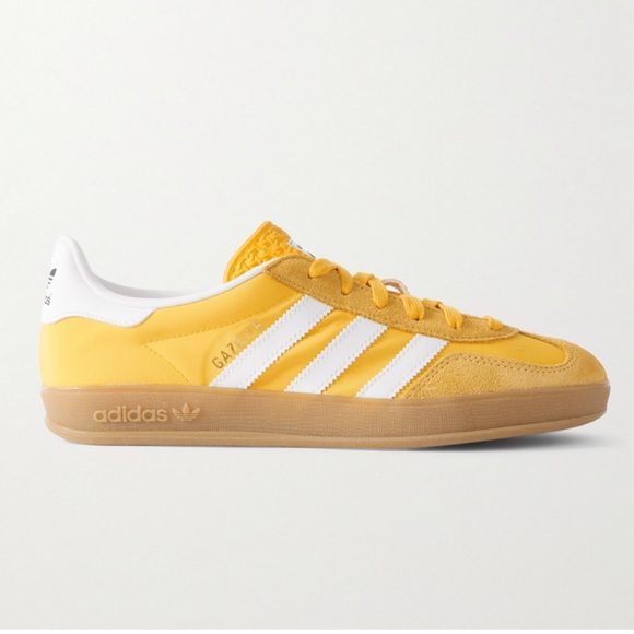 Adidas Originals Gazelle Indoor Leather trimmed suede and shell